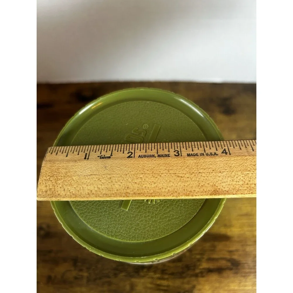 Vintage Thermos Vacuum Jar King Seeley Model 7202 Pint Avocado Green Retro USA